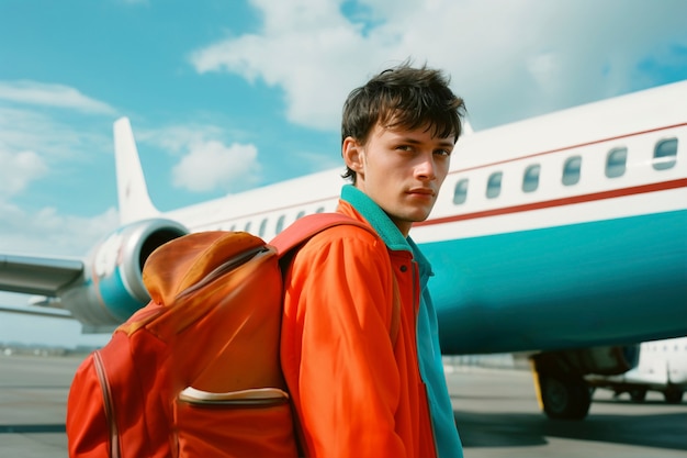 飞机与快递员协同作业