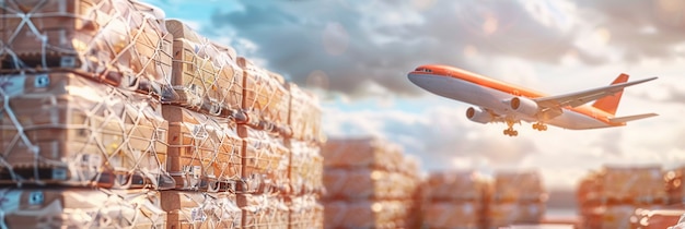 航空集装箱装载现场