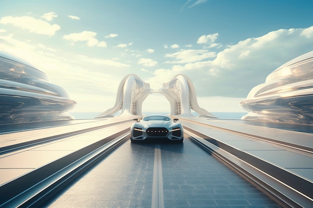 未来电动货运飞机概念图